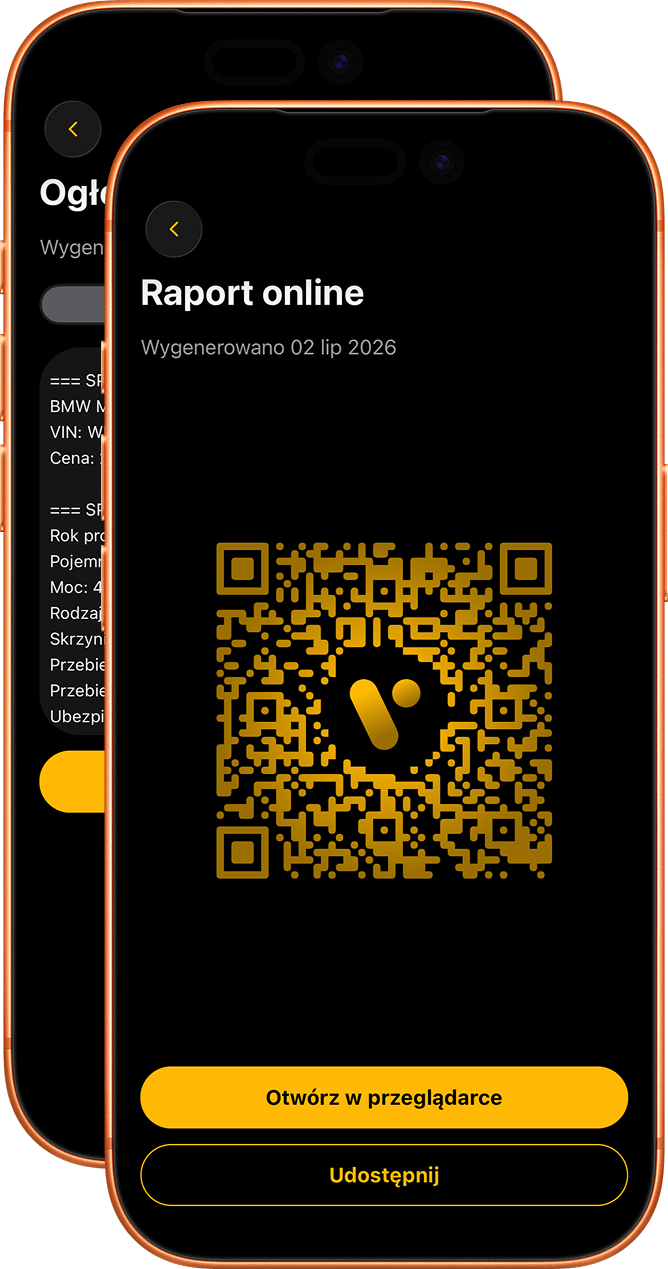 Link i QR dla kupującego – screenshot